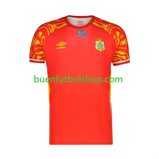 Camiseta de Fútbol DR Congo World Cup 2026 Tercera Equipación Manga Corta Hombre