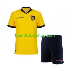 Camiseta de Fútbol Ecuador World Cup 2026 Primera Equipación Manga Corta Niño