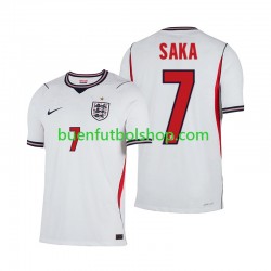 Camiseta de Fútbol Inglaterra Bukayo Saka 7 World Cup 2026 Primera Equipación Manga Corta Hombre