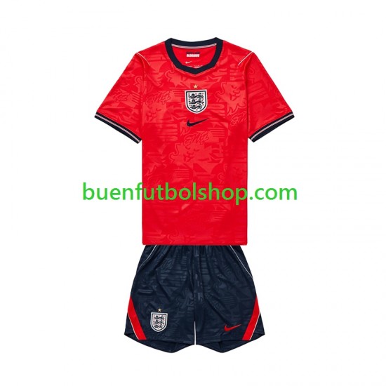 Camiseta de Fútbol Inglaterra World Cup 2026 Segunda Equipación Manga Corta Niño