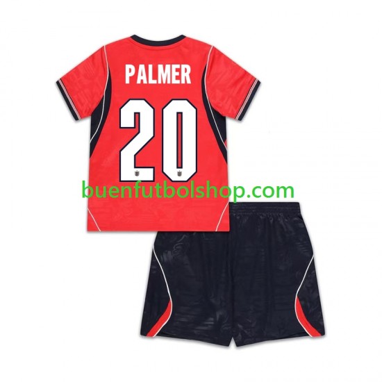 Camiseta de Fútbol Inglaterra Cole Palmer 20 World Cup 2026 Segunda Equipación Manga Corta Niño