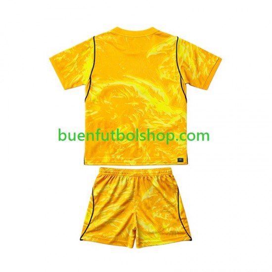 Camiseta de Fútbol Inglaterra Portero World Cup 2026 Cuarta Equipación Manga Corta Niño