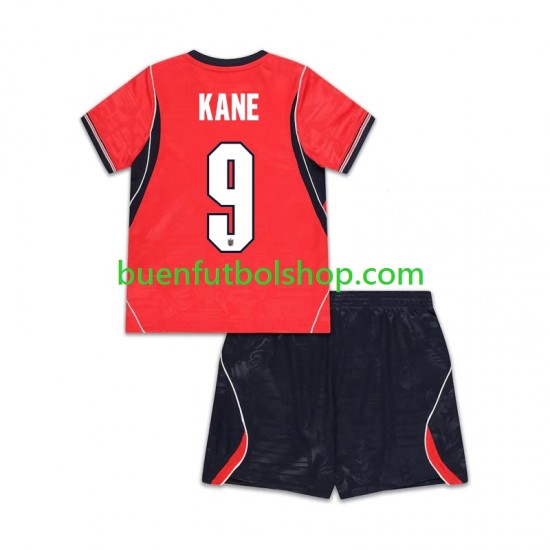 Camiseta de Fútbol Inglaterra Harry Kane 9 World Cup 2026 Segunda Equipación Manga Corta Niño