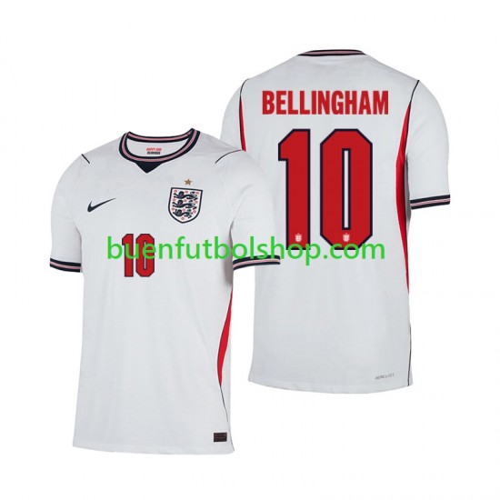 Camiseta de Fútbol Inglaterra Jude Bellingham 10 World Cup 2026 Primera Equipación Manga Corta Hombre