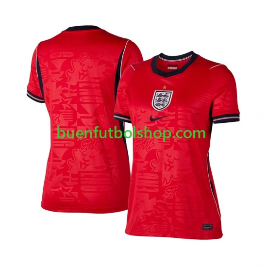 Camiseta de Fútbol Inglaterra World Cup 2026 Segunda Equipación Manga Corta para Mujer