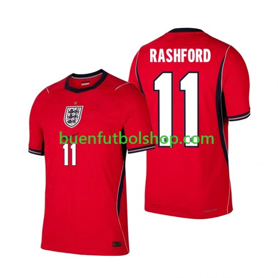 Camiseta de Fútbol Inglaterra Marcus Rashford 11 World Cup 2026 Segunda Equipación Manga Corta Hombre