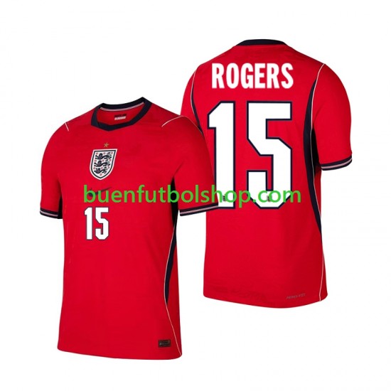 Camiseta de Fútbol Inglaterra Morgan Rogers 15 World Cup 2026 Segunda Equipación Manga Corta Hombre