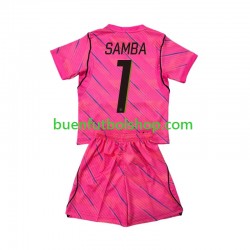 Camiseta de Fútbol Francia Portero Brice Samba 1 World Cup 2026 Segunda Equipación Manga Corta Niño