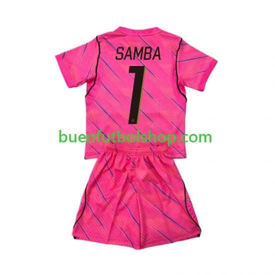 Camiseta de Fútbol Francia Portero Brice Samba 1 World Cup 2026 Segunda Equipación Manga Corta Niño
