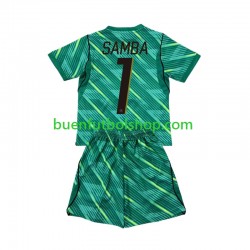 Camiseta de Fútbol Francia Portero Brice Samba 1 World Cup 2026 Tercera Equipación Manga Corta Niño