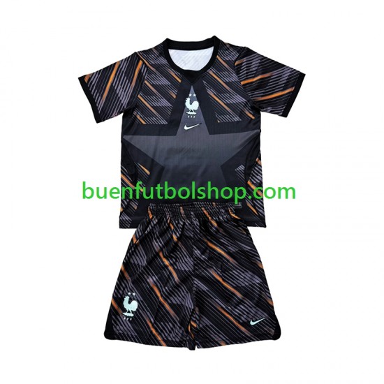 Camiseta de Fútbol Francia Portero World Cup 2026 Primera Equipación Manga Corta Niño