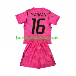Camiseta de Fútbol Francia Portero Mike Maignan 16 World Cup 2026 Segunda Equipación Manga Corta Niño