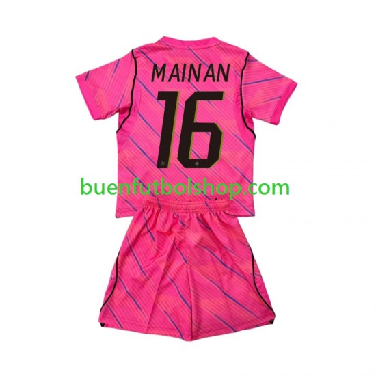 Camiseta de Fútbol Francia Portero Mike Maignan 16 World Cup 2026 Segunda Equipación Manga Corta Niño