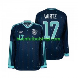 Camiseta de Fútbol Alemania Florian Wirtz 17 World Cup 2026 Segunda Equipación Manga Larga Hombre