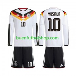 Camiseta de Fútbol Alemania Jamal Musiala 10 World Cup 2026 Primera Equipación Manga Larga Niño