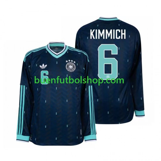 Camiseta de Fútbol Alemania Joshua Kimmich 6 World Cup 2026 Segunda Equipación Manga Larga Hombre
