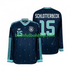 Camiseta de Fútbol Alemania Nico Schlotterbeck 15 World Cup 2026 Segunda Equipación Manga Larga Hombre
