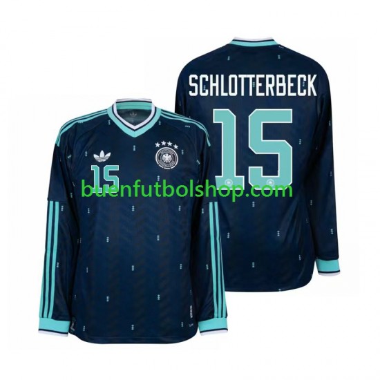 Camiseta de Fútbol Alemania Nico Schlotterbeck 15 World Cup 2026 Segunda Equipación Manga Larga Hombre