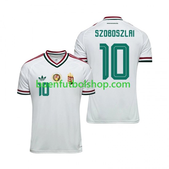 Camiseta de Fútbol Hungría Dominik Szoboszlai 10 World Cup 2026 Segunda Equipación Manga Corta Hombre