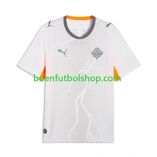 Camiseta de Fútbol Islandia 2026 Segunda Equipación Manga Corta Hombre