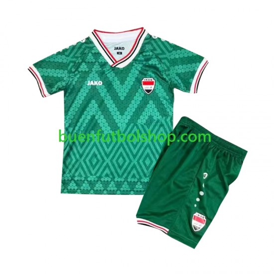 Camiseta de Fútbol Irak World Cup 2026 Primera Equipación Manga Corta Niño