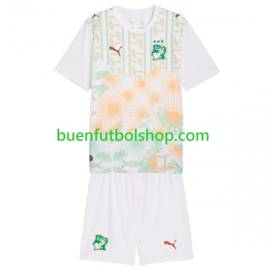 Camiseta de Fútbol Costa De Marfil World Cup 2026 Segunda Equipación Manga Corta Niño