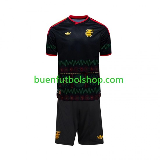 Camiseta de Fútbol Jamaica World Cup 2026 Segunda Equipación Manga Corta Niño