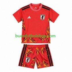 Camiseta de Fútbol Japón Portero World Cup 2026 Primera Equipación Manga Corta Niño