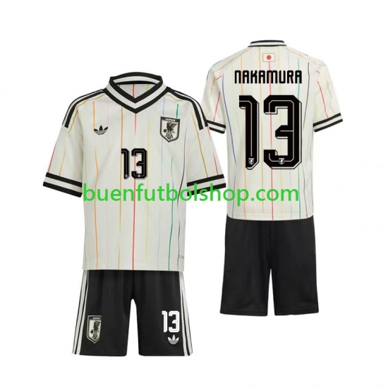 Camiseta de Fútbol Japón Keito Nakamura 13 World Cup 2026 Segunda Equipación Manga Corta Niño
