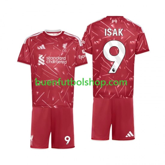 Camiseta de Fútbol Liverpool Alexander Isak 9 2026-2027 Primera Equipación Manga Corta Niño