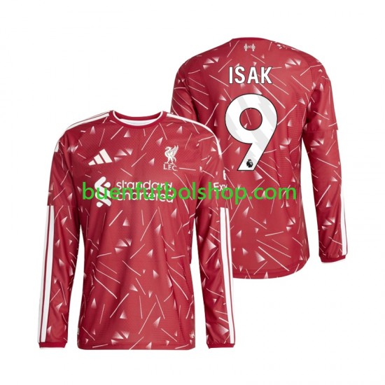 Camiseta de Fútbol Liverpool Alexander Isak 9 2026-2027 Primera Equipación Manga Larga Hombre