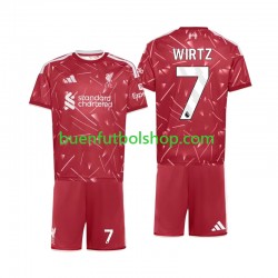 Camiseta de Fútbol Liverpool Florian Wirtz 7 2026-2027 Primera Equipación Manga Corta Niño