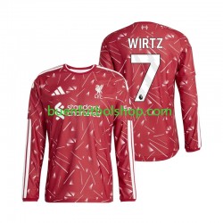 Camiseta de Fútbol Liverpool Florian Wirtz 7 2026-2027 Primera Equipación Manga Larga Hombre