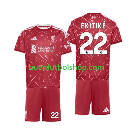 Camiseta de Fútbol Liverpool Hugo Ekitike 22 2026-2027 Primera Equipación Manga Corta Niño