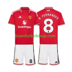 Camiseta de Fútbol Manchester United Bruno Fernandes 8 2026-2027 Primera Equipación Manga Corta Niño
