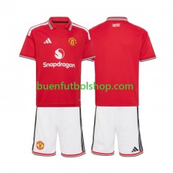 Camiseta de Fútbol Manchester United 2026-2027 Primera Equipación Manga Corta Niño