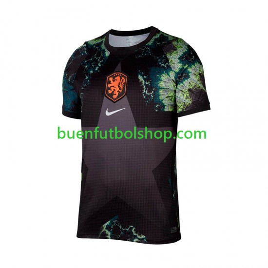 Camiseta de Fútbol Países Bajos Portero World Cup 2026 Segunda Equipación Manga Corta Hombre