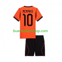 Camiseta de Fútbol Países Bajos Memphis Depay 10 World Cup 2026 Primera Equipación Manga Corta Niño