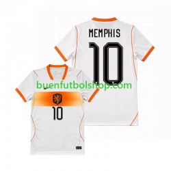 Camiseta de Fútbol Países Bajos Memphis Depay 10 World Cup 2026 Segunda Equipación Manga Corta Hombre