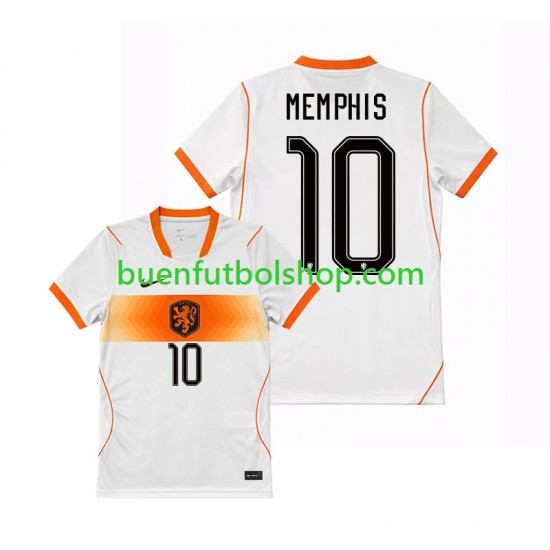 Camiseta de Fútbol Países Bajos Memphis Depay 10 World Cup 2026 Segunda Equipación Manga Corta Hombre