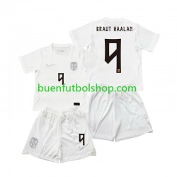 Camiseta de Fútbol Noruega Braut Haaland 9 World Cup 2026 Tercera Equipación Manga Corta Niño