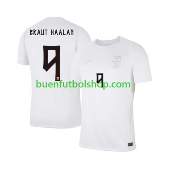 Camiseta de Fútbol Noruega Braut Haaland 9 World Cup 2026 Tercera Equipación Manga Corta Hombre