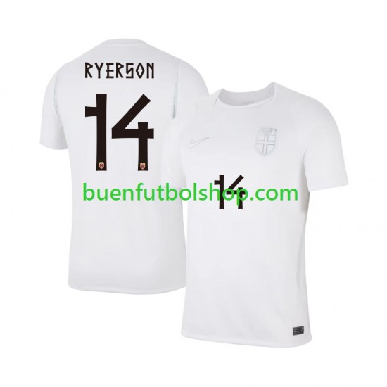 Camiseta de Fútbol Noruega Julian Ryerson 14 World Cup 2026 Tercera Equipación Manga Corta Hombre