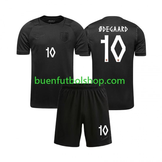 Camiseta de Fútbol Noruega Martin Odegaard 10 World Cup 2026 Segunda Equipación Manga Corta Niño
