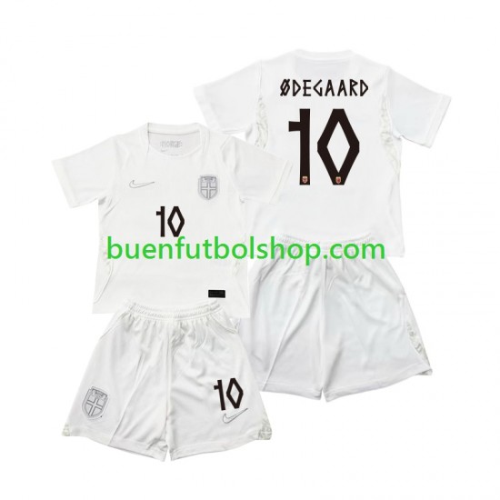Camiseta de Fútbol Noruega Martin Odegaard 10 World Cup 2026 Tercera Equipación Manga Corta Niño