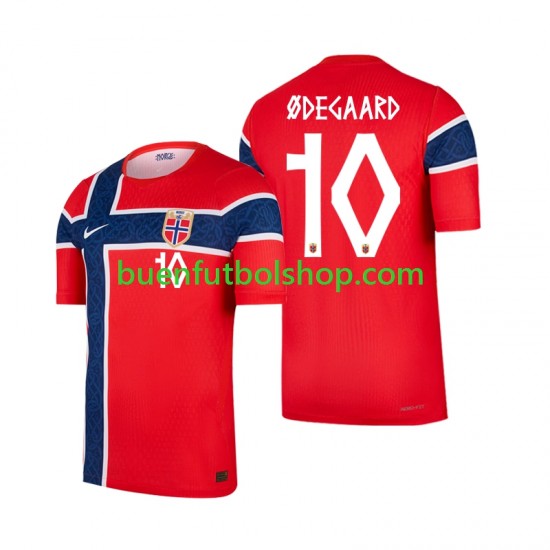 Camiseta de Fútbol Noruega Martin Odegaard 10 World Cup 2026 Primera Equipación Manga Corta Hombre