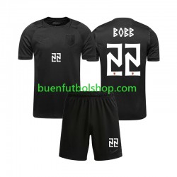 Camiseta de Fútbol Noruega Oscar Bobb 22 World Cup 2026 Segunda Equipación Manga Corta Niño