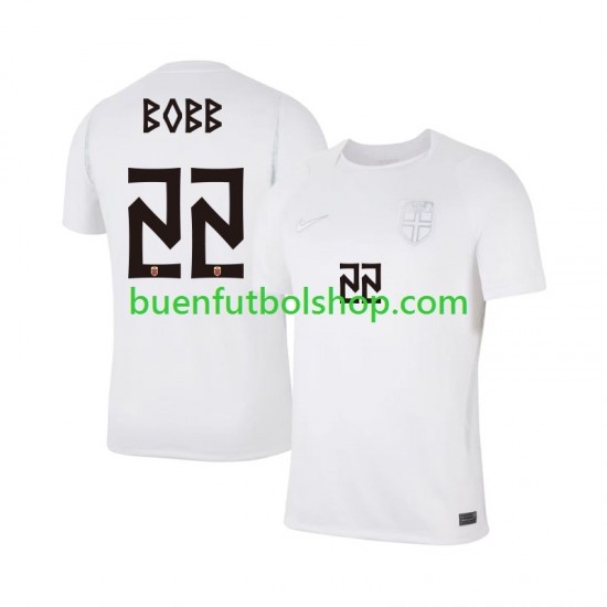 Camiseta de Fútbol Noruega Oscar Bobb 22 World Cup 2026 Tercera Equipación Manga Corta Hombre