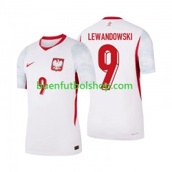 Camiseta de Fútbol Polonia Robert Lewandowski 9 2026 Primera Equipación Manga Corta Hombre