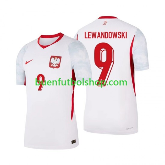 Camiseta de Fútbol Polonia Robert Lewandowski 9 2026 Primera Equipación Manga Corta Hombre